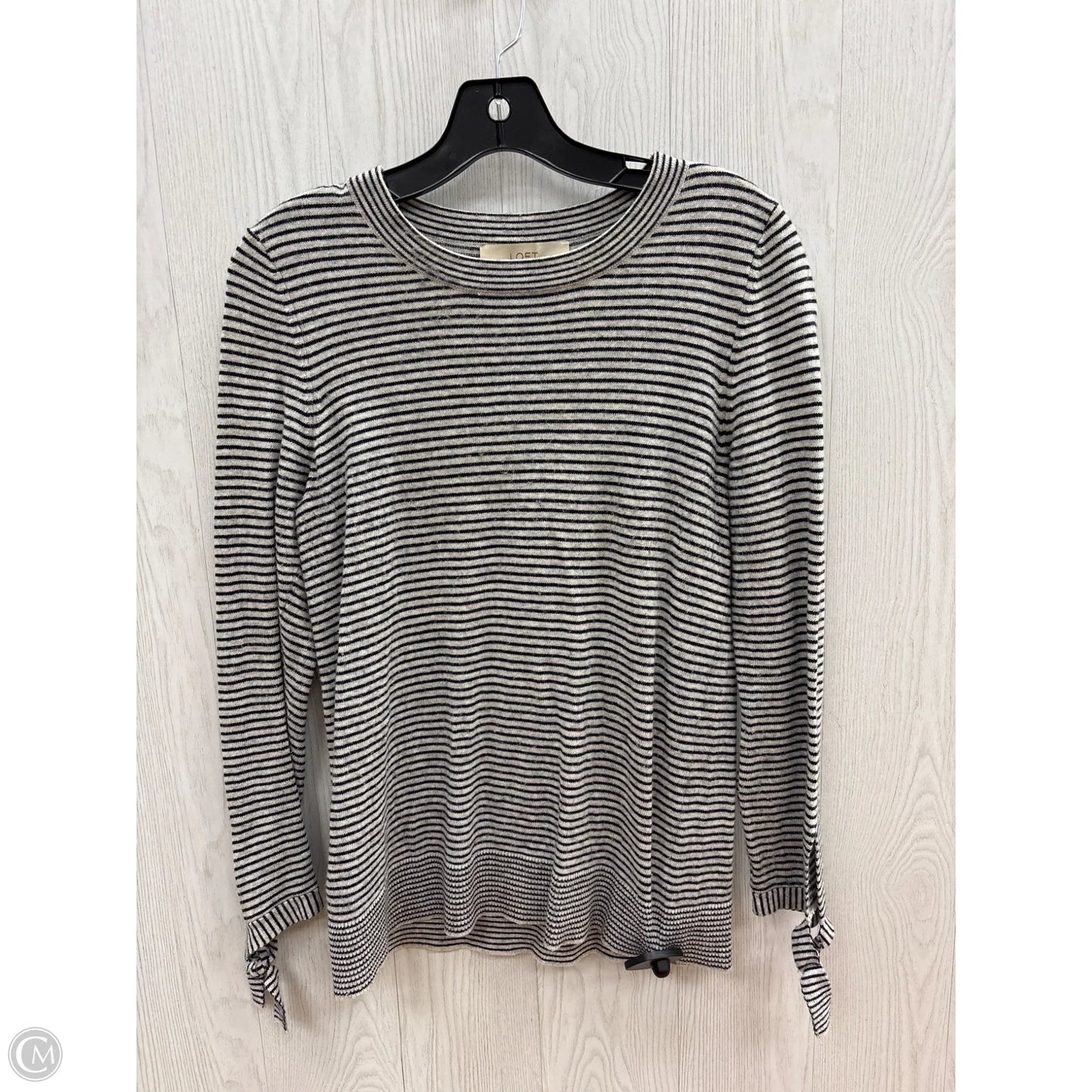 Top Long Sleeve By Loft In Striped Pattern, Size: Xs