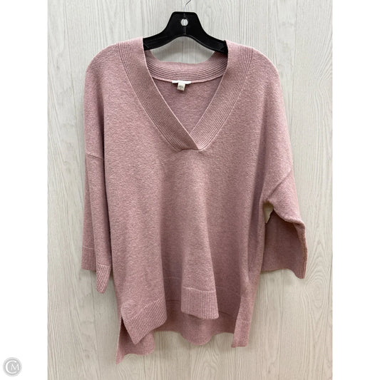 Sweater Short Sleeve By J. Jill In Pink, Size: M