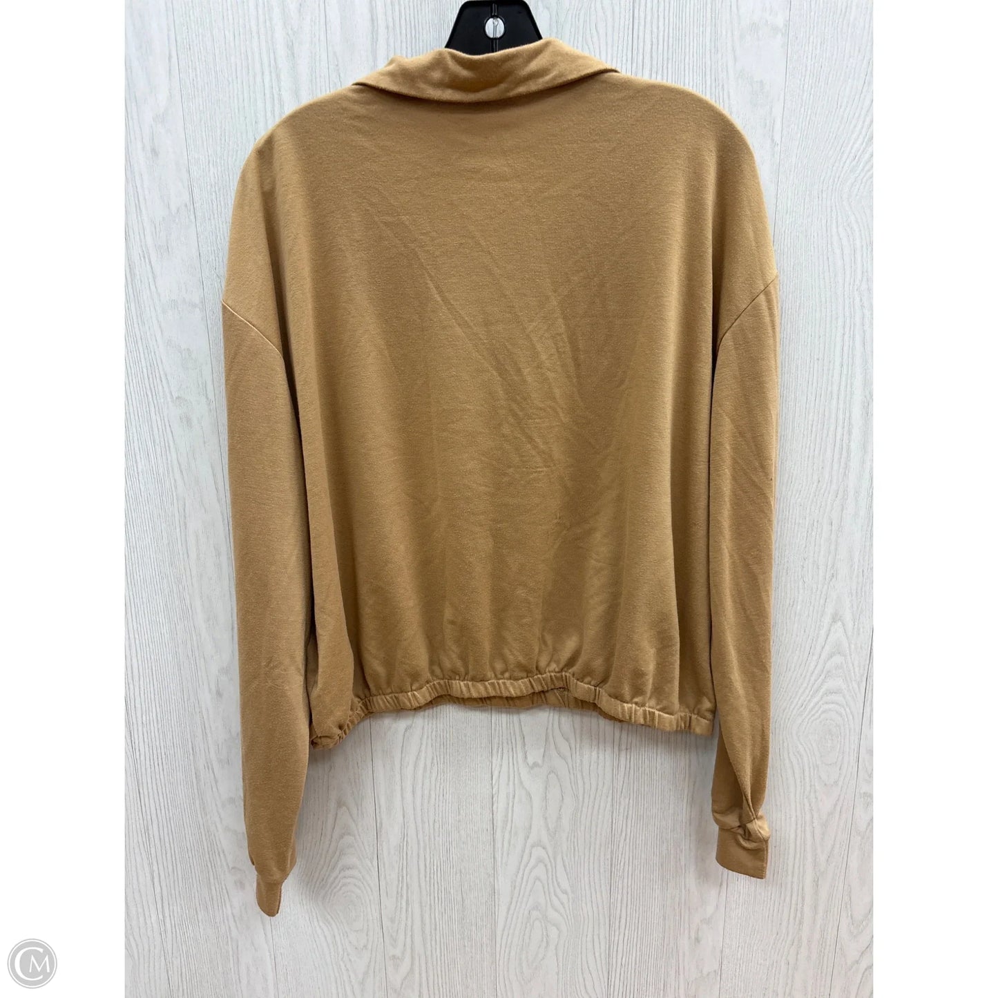 Top Long Sleeve By Shein In Tan, Size: 2x
