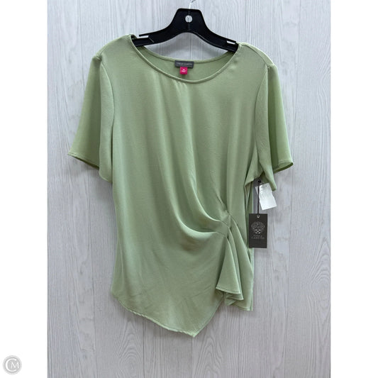 Top Short Sleeve By Vince Camuto In Green, Size: M