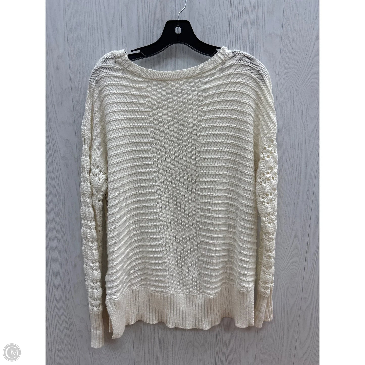Sweater By Maurices In Cream, Size: L