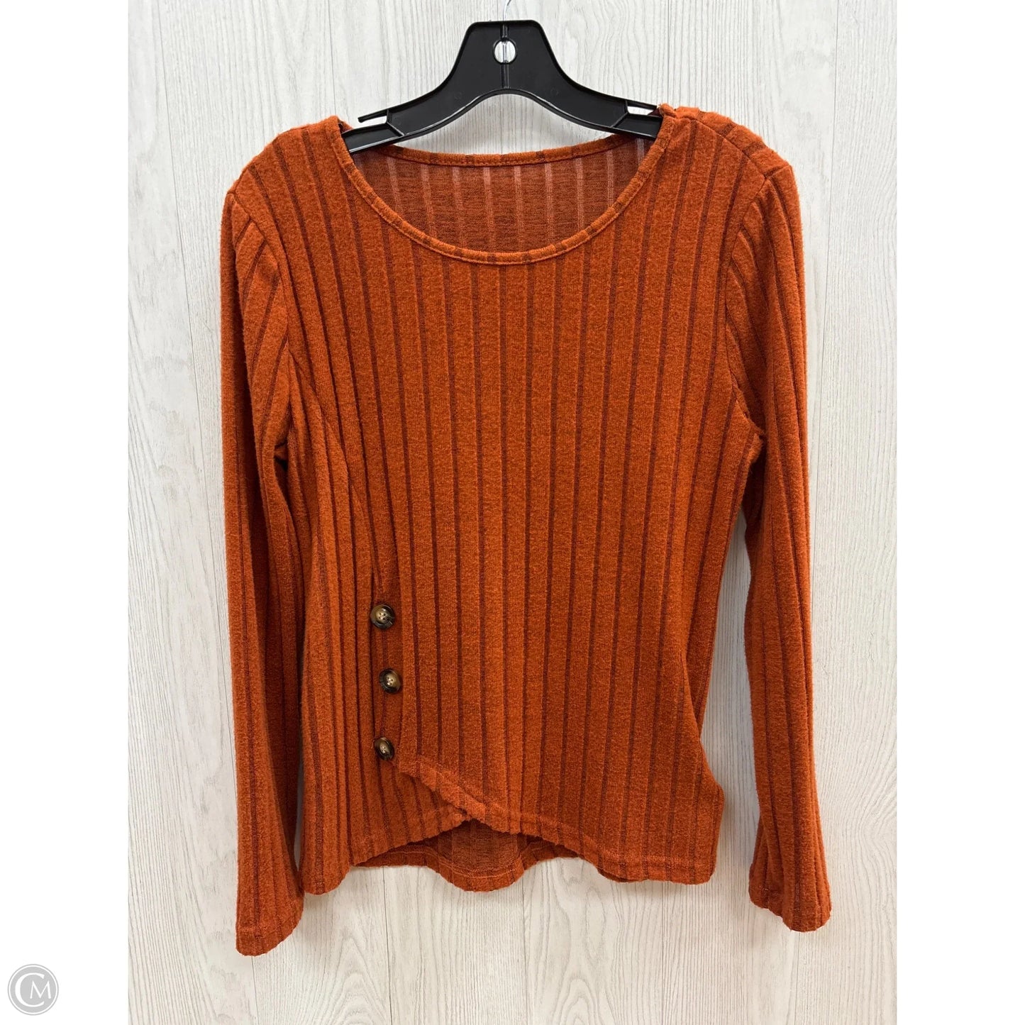 Top Long Sleeve By Clothes Mentor In Orange, Size: S