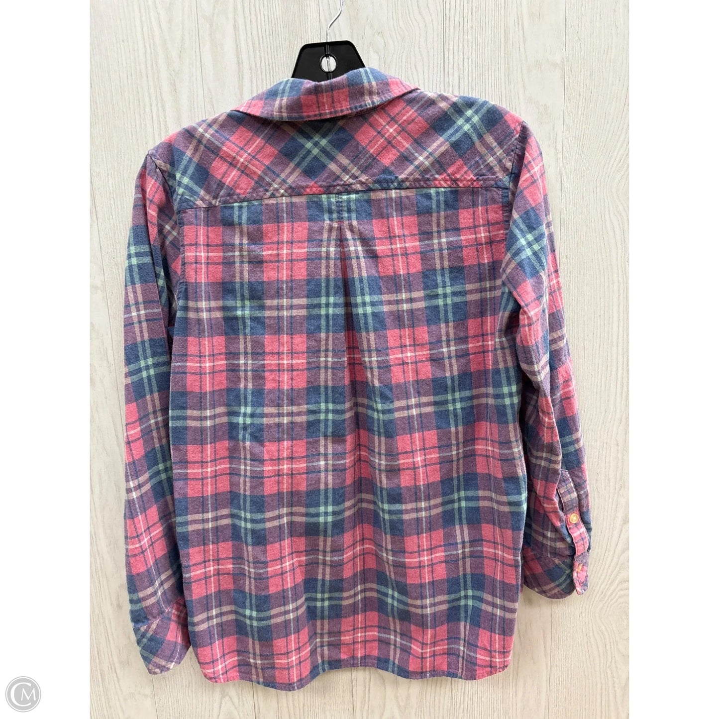 Top Long Sleeve By Vineyard Vines In Blue & Pink, Size: Xs