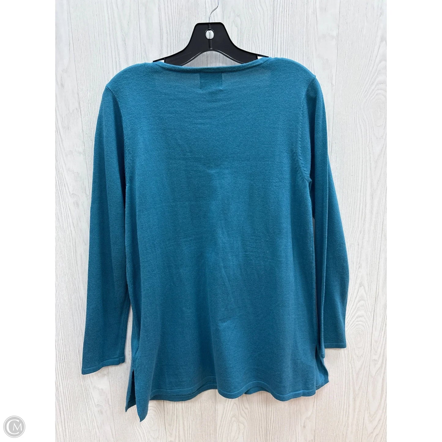 Top Long Sleeve By St Johns Bay In Blue, Size: M