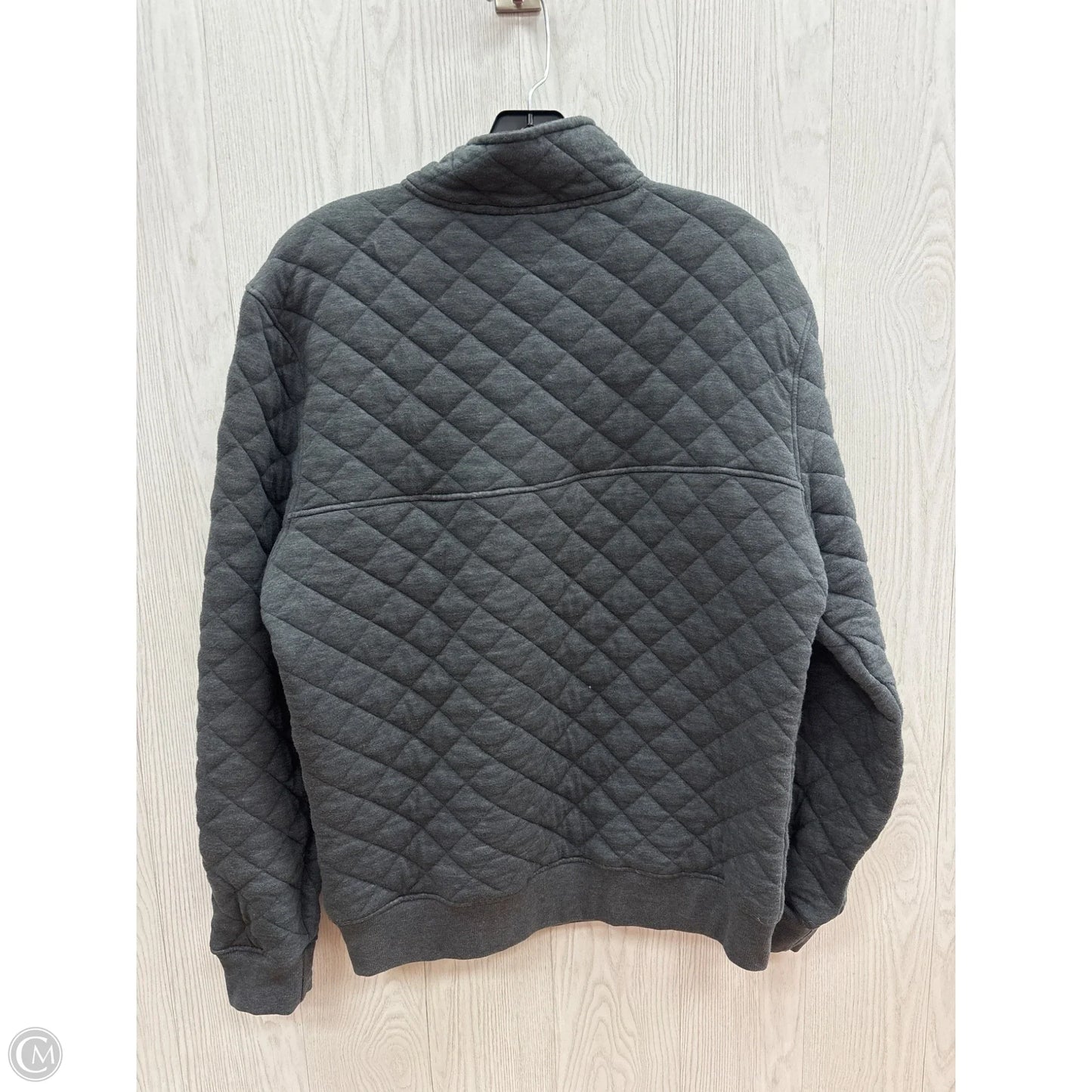 Sweatshirt Collar By Clothes Mentor In Grey, Size: M