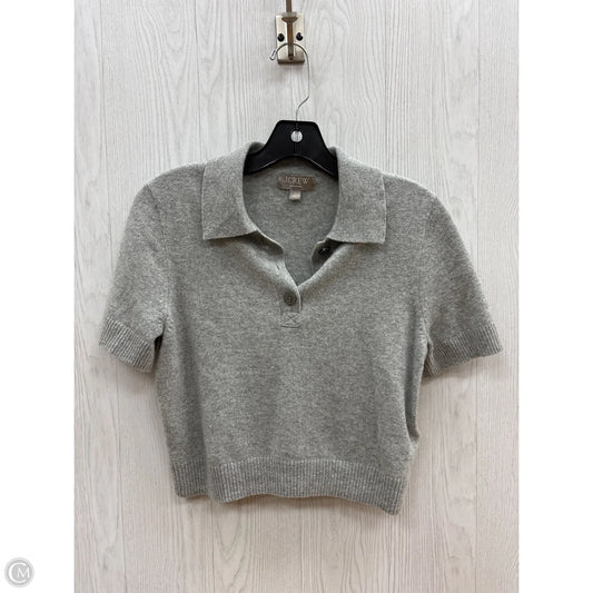 Sweater Short Sleeve By J. Crew In Grey, Size: S