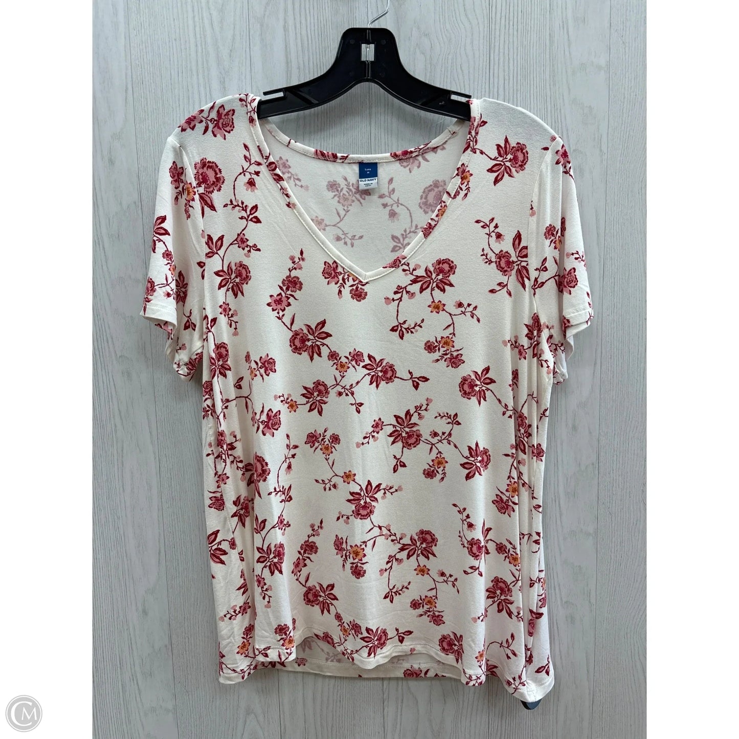 Top Short Sleeve Basic By Old Navy In White, Size: M