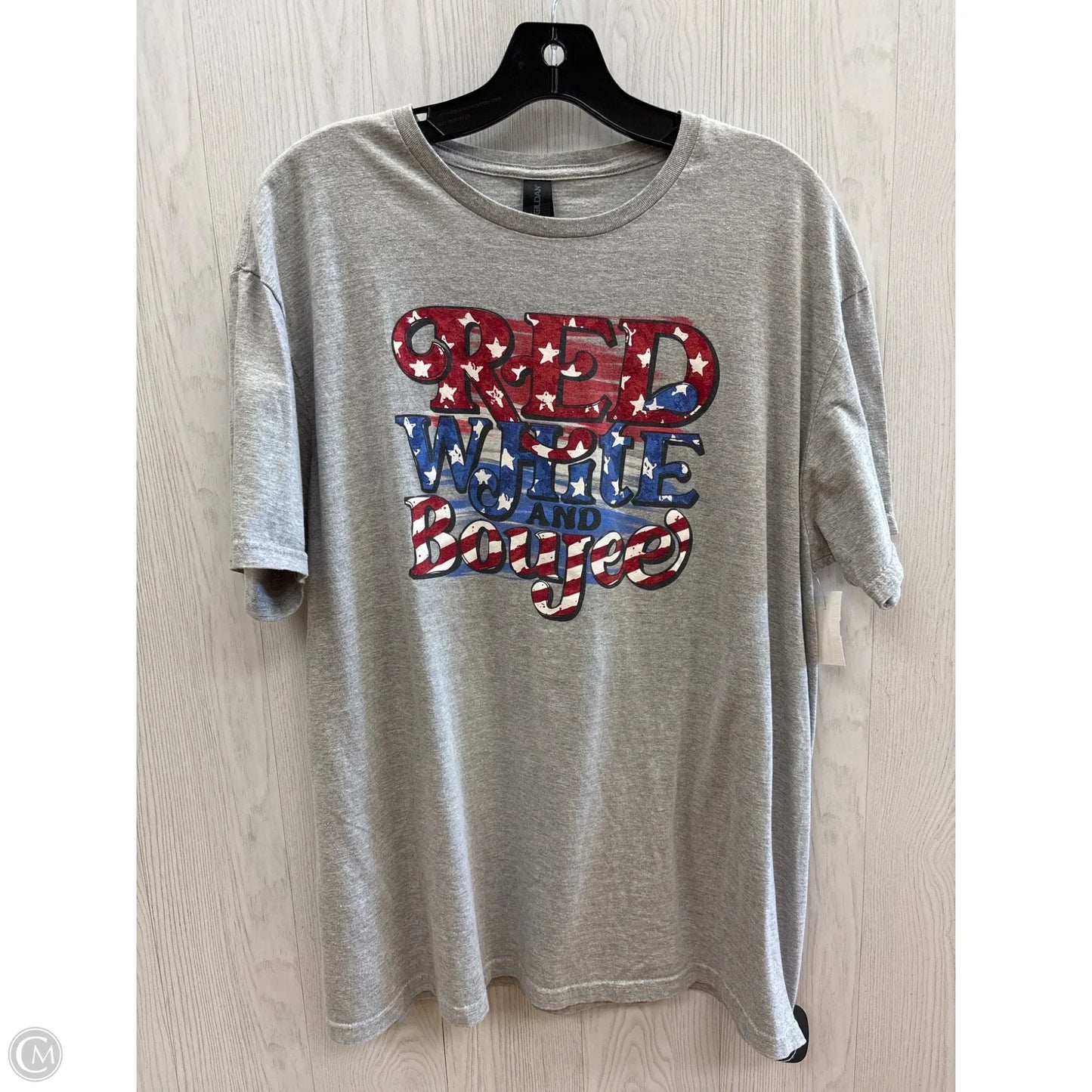 Top Short Sleeve Basic By Gildan In Grey, Size: Xl