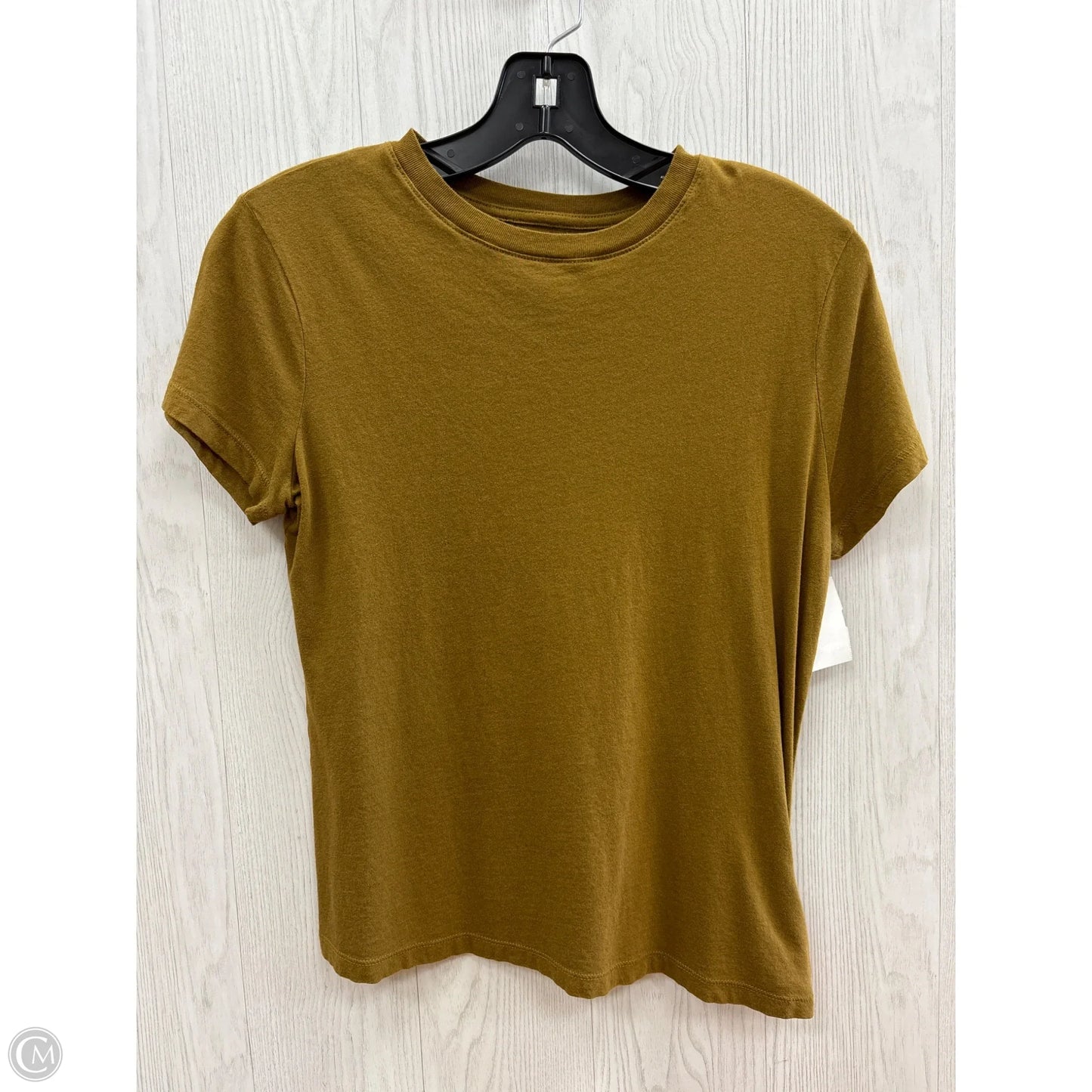 Top Short Sleeve Basic By A New Day In Green, Size: Xs