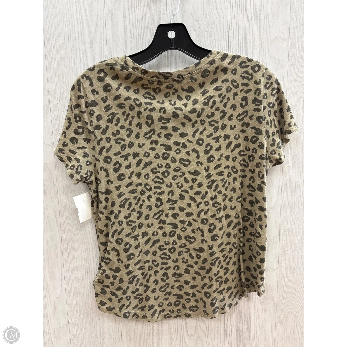 Top Short Sleeve Basic By Old Navy In Animal Print, Size: S