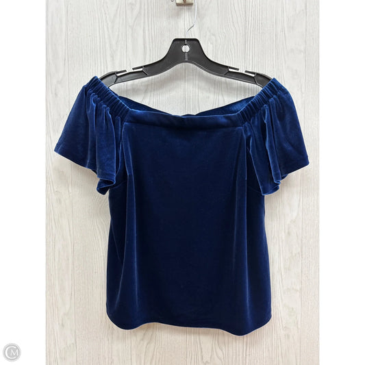 Top Short Sleeve By White House Black Market In Blue, Size: Xs