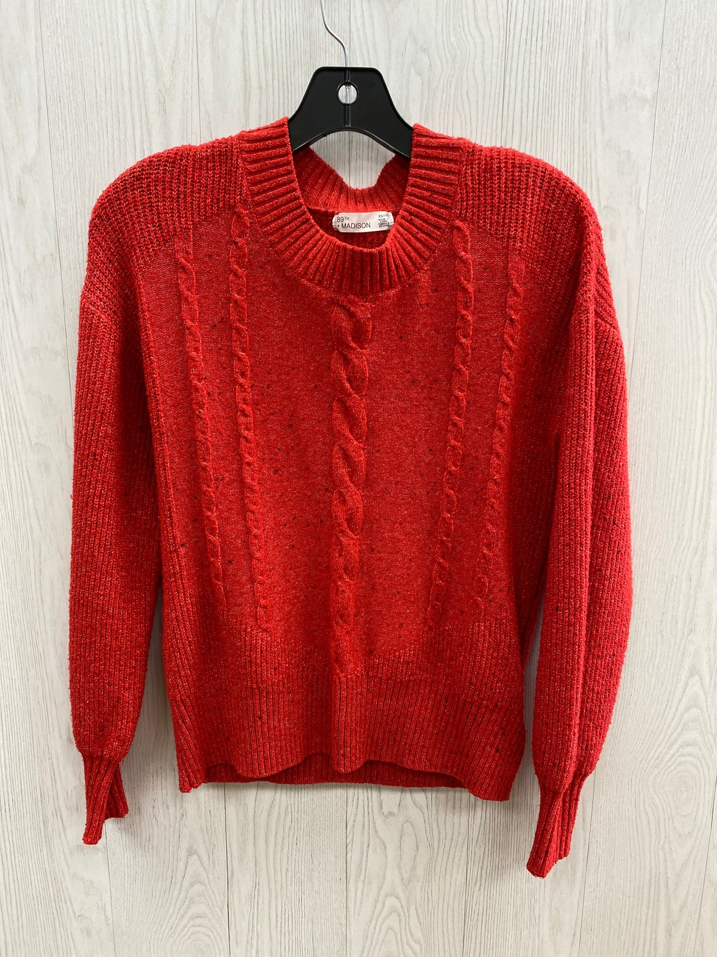 Sweater By 89th And Madison In Red, Size: Xs