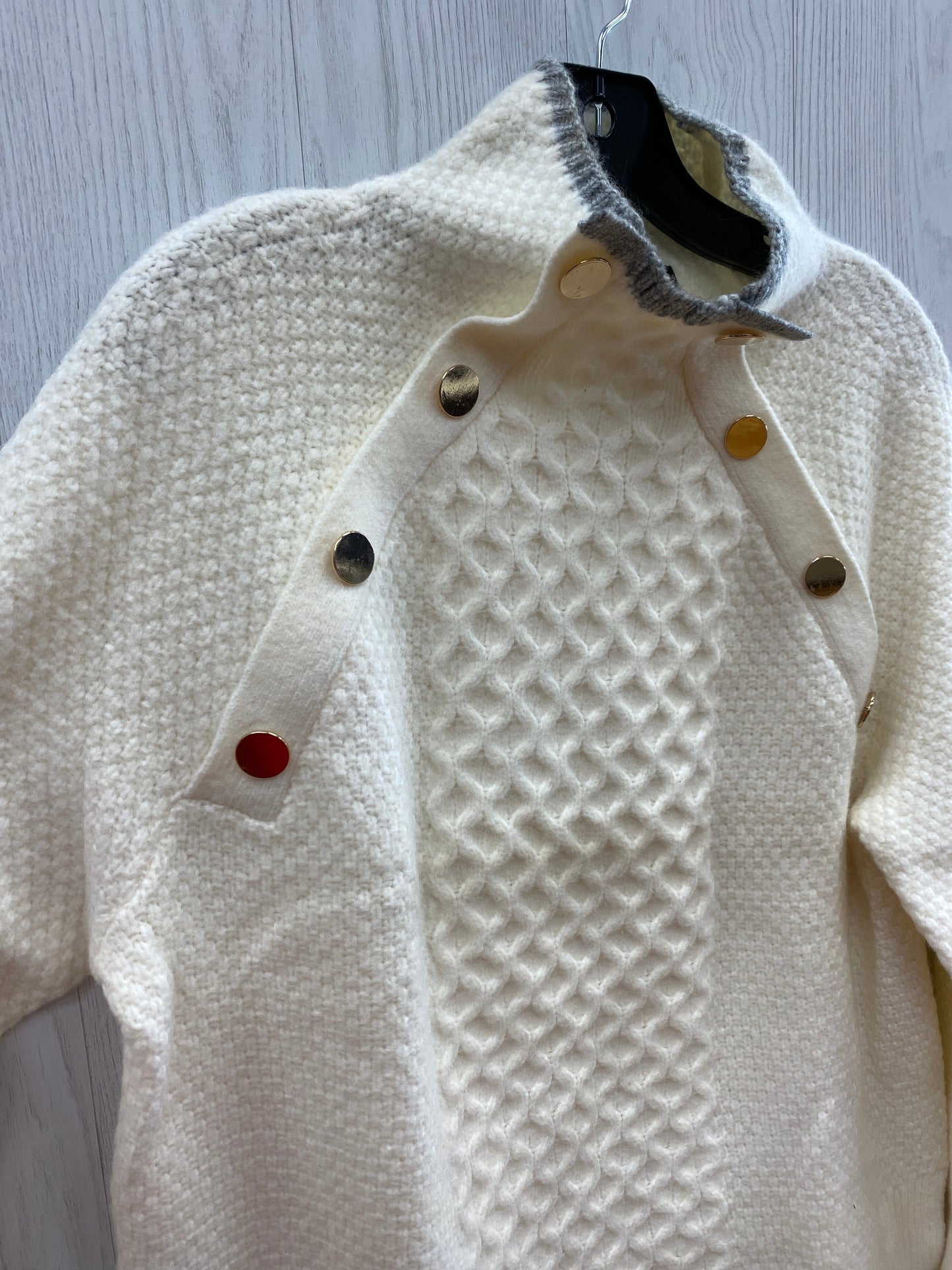 Sweater By Ann Taylor In Cream, Size: M