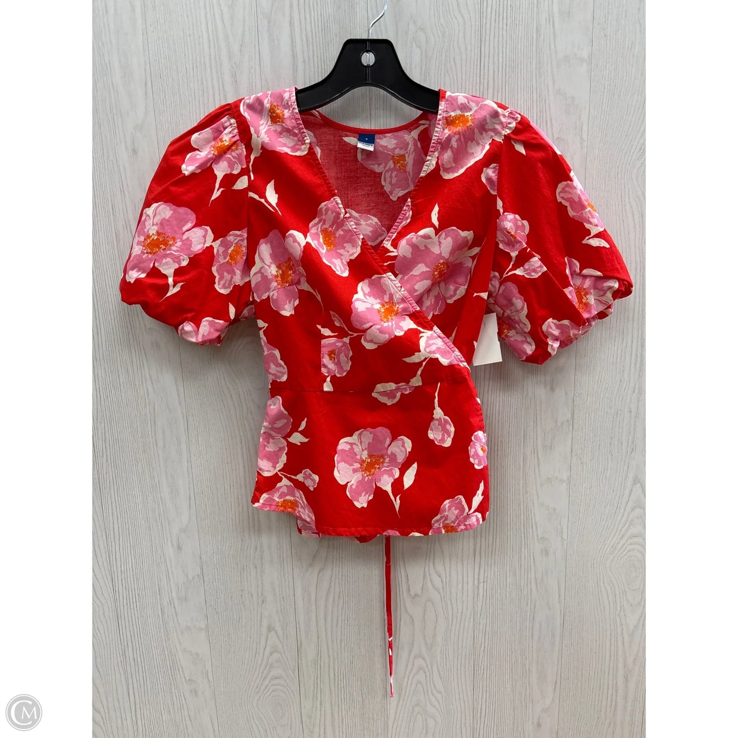 Top Short Sleeve By Old Navy In Red, Size: S