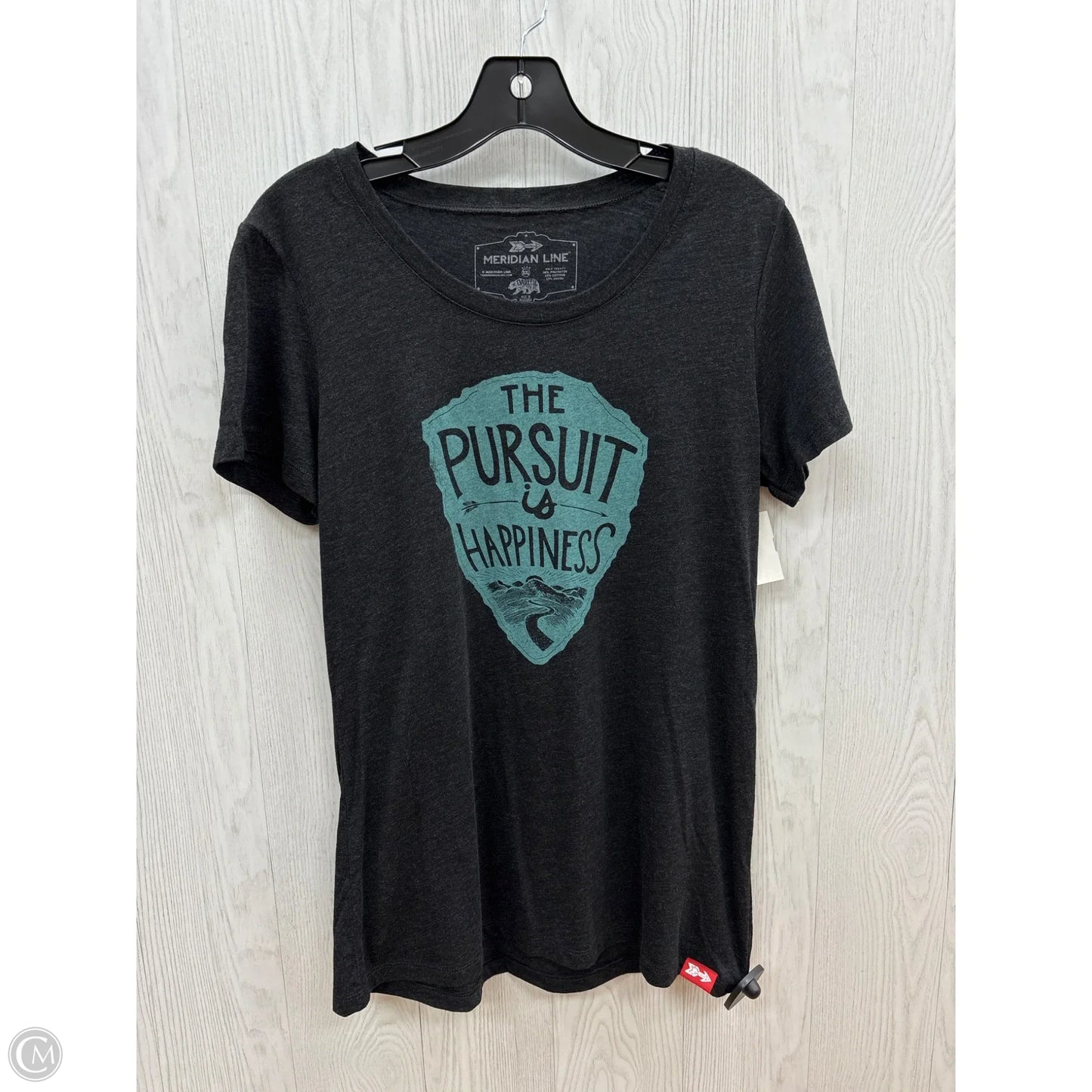 Top Short Sleeve Basic By Clothes Mentor In Grey, Size: Xxl