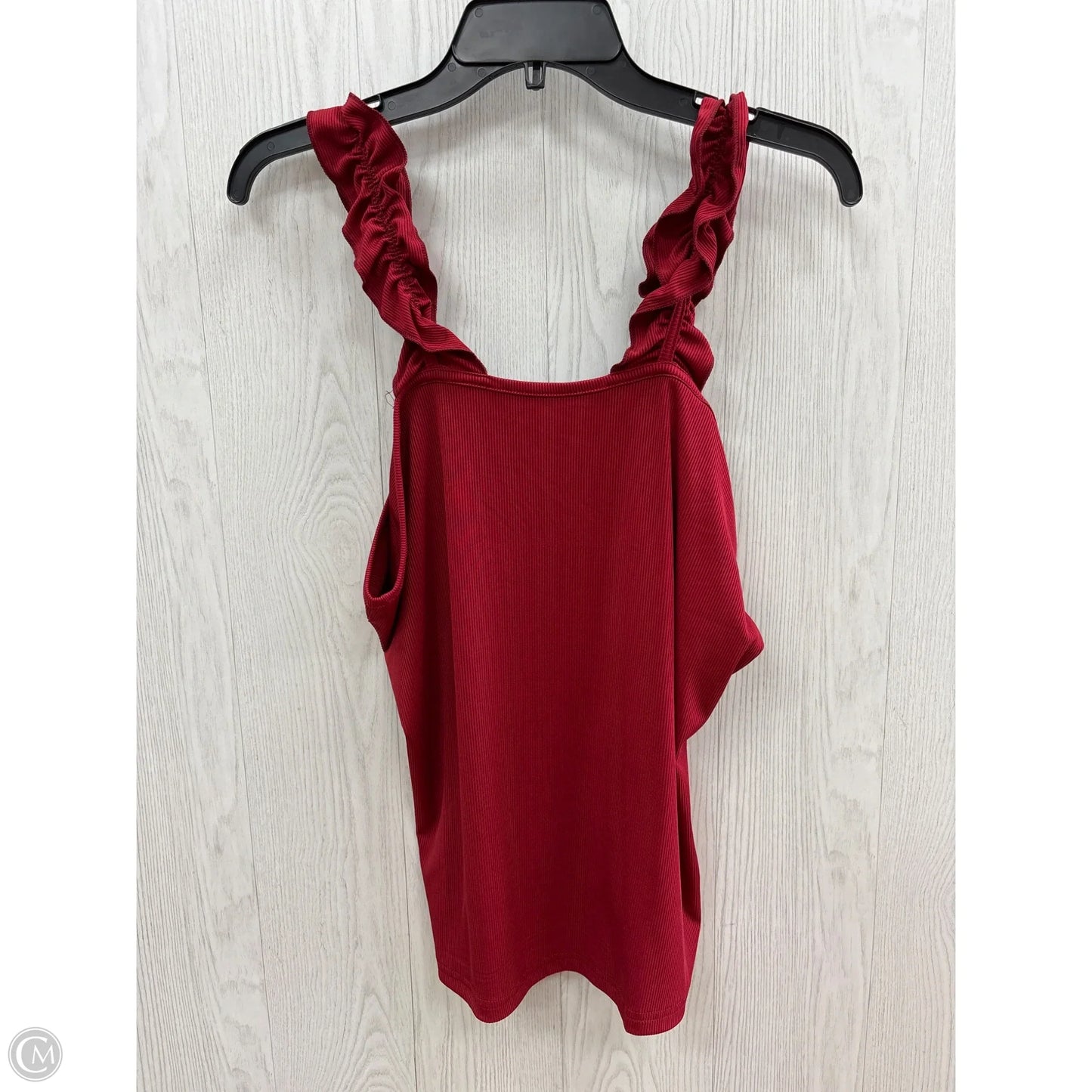 Top Sleeveless By Shein In Red, Size: 1x