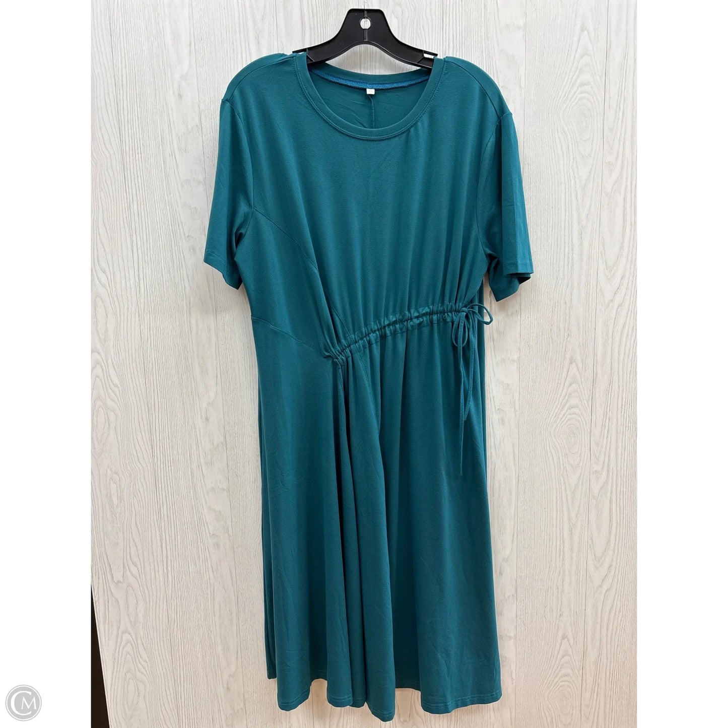 Dress Casual Midi By Clothes Mentor In Teal, Size: Xl
