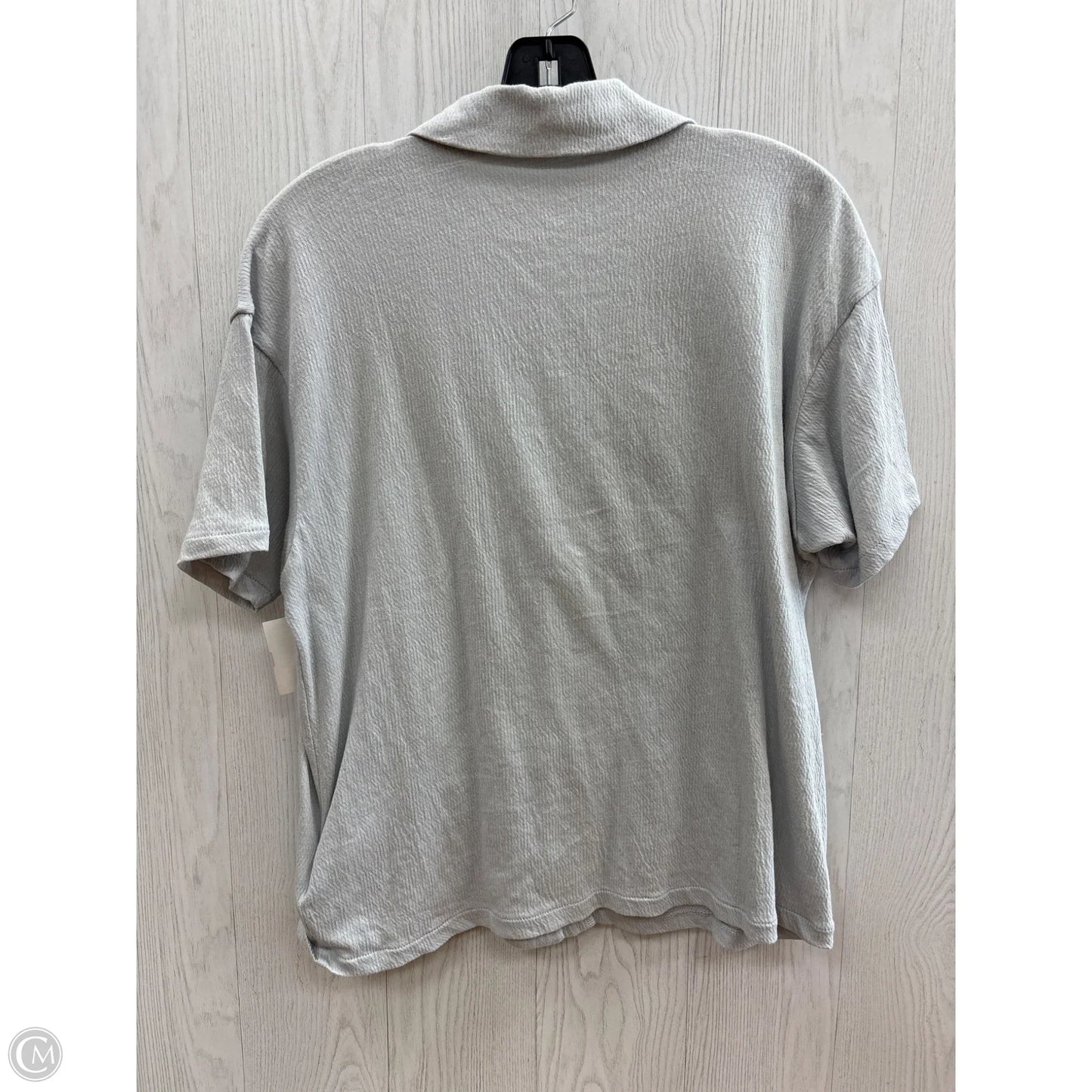 Top Short Sleeve Basic By Madewell In Grey, Size: S