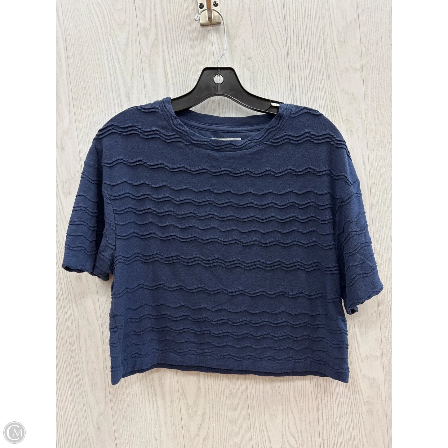 Top Short Sleeve Basic By Madewell In Navy, Size: Xs