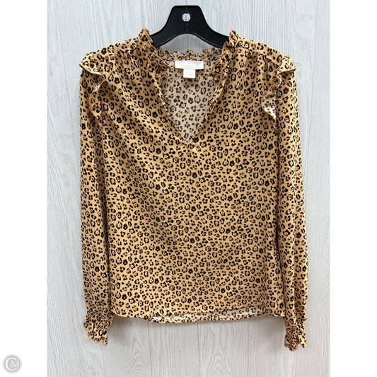Top Long Sleeve By Clothes Mentor In Animal Print, Size: Xs