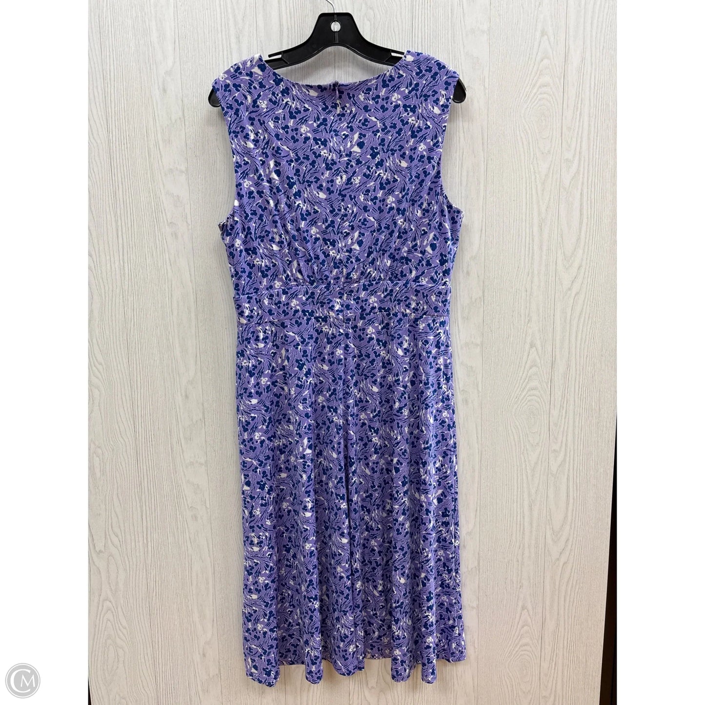Dress Casual Midi By London Times In Purple, Size: 14p
