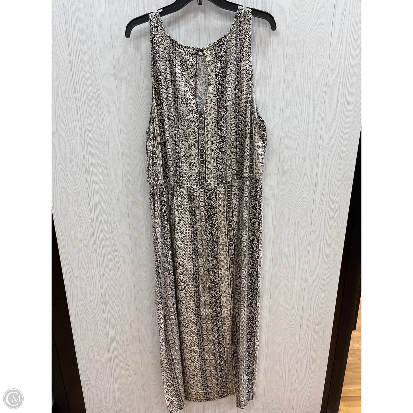 Dress Casual Maxi By Torrid In Black & Tan, Size: 4x