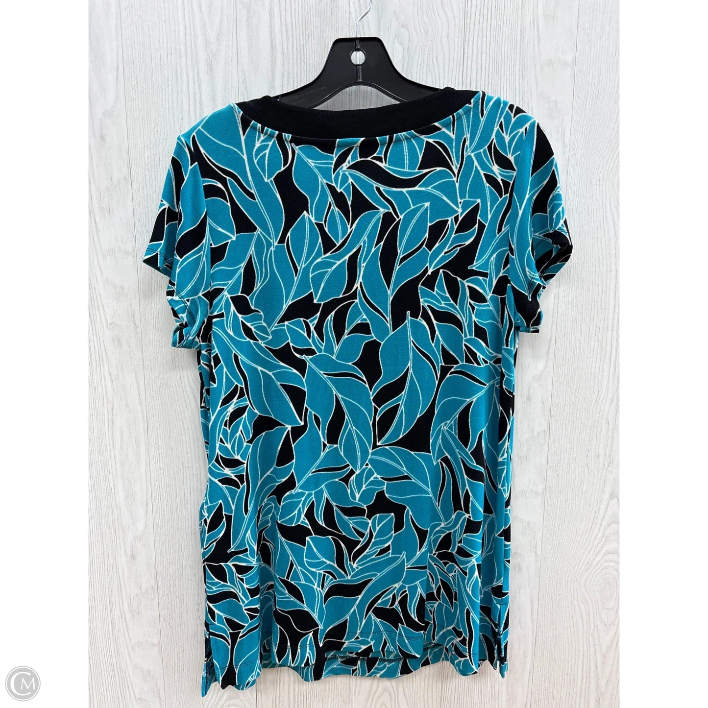 Top Short Sleeve By Chicos In Blue, Size: M