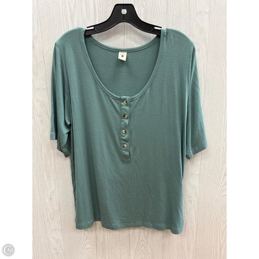 Top Short Sleeve By Clothes Mentor In Teal, Size: M