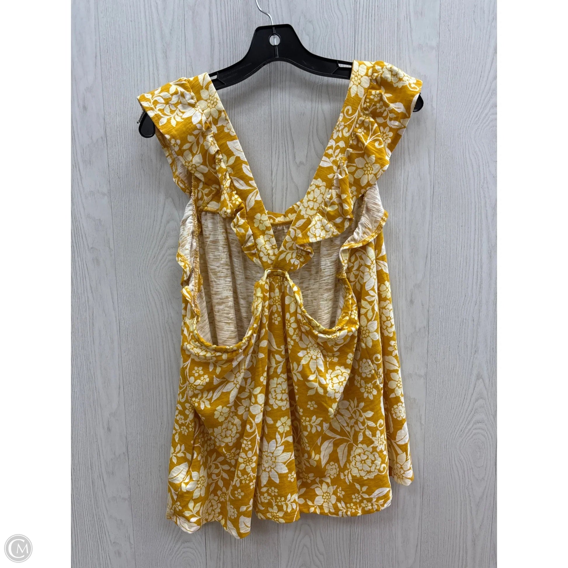 Top Sleeveless By Lc Lauren Conrad In Yellow, Size: 1x Top Sleeveless By Lc Lauren Conrad In Yellow, Size: 1x