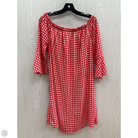 Dress Casual Short By City Streets In Red & White, Size: L