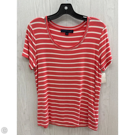 Top Short Sleeve By Tommy Hilfiger In Coral, Size: M