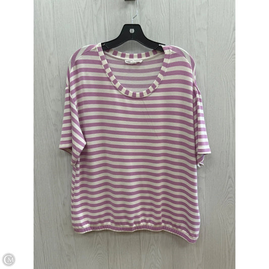 Top Short Sleeve By Jane And Delancey In Striped, Size: L