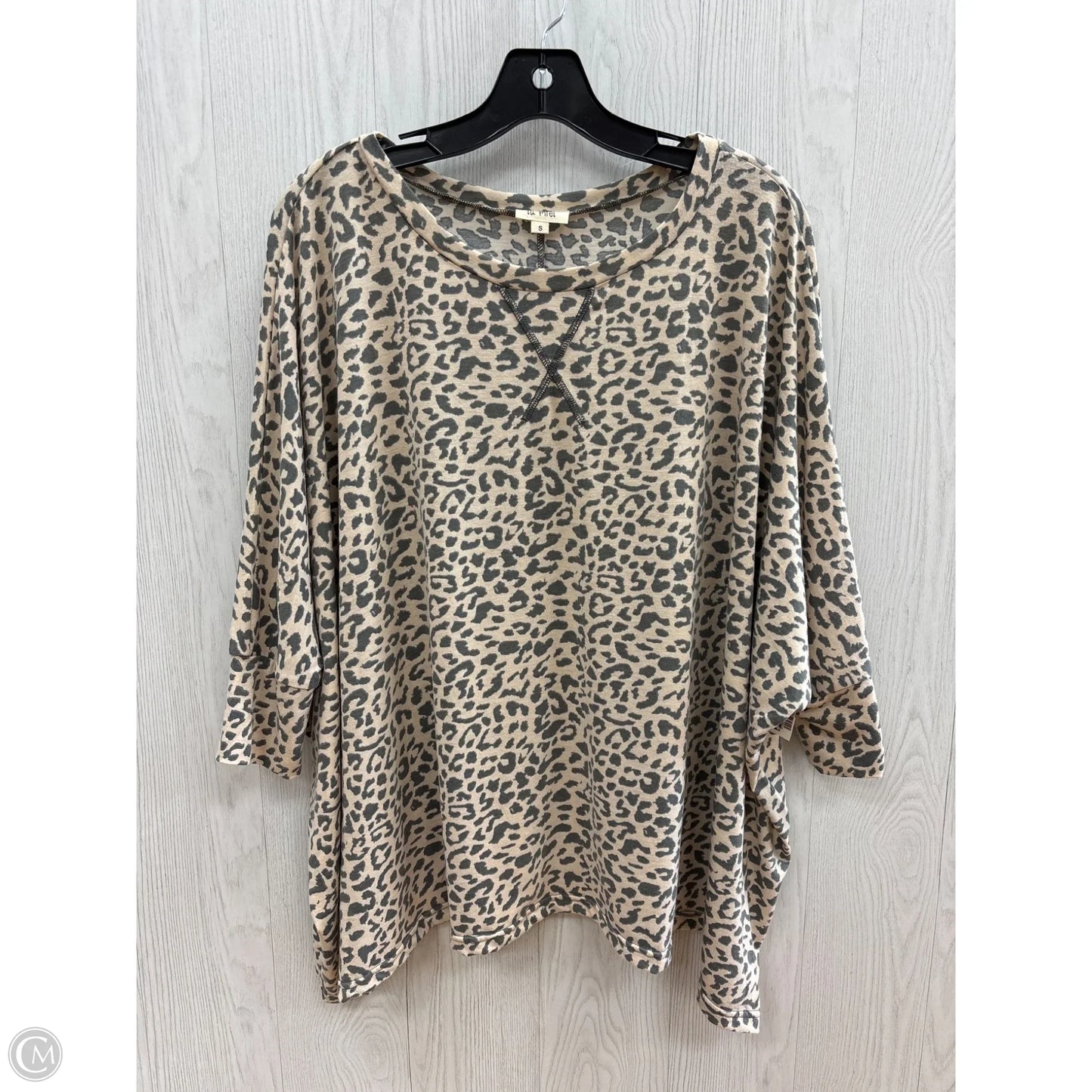 Top Short Sleeve By La Miel In Animal Print, Size: S