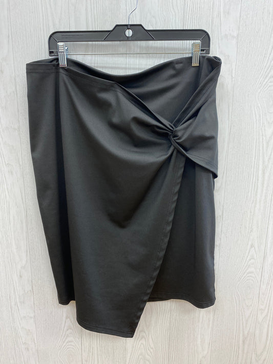 Black Skirt Midi Clothes Mentor, Size 2x