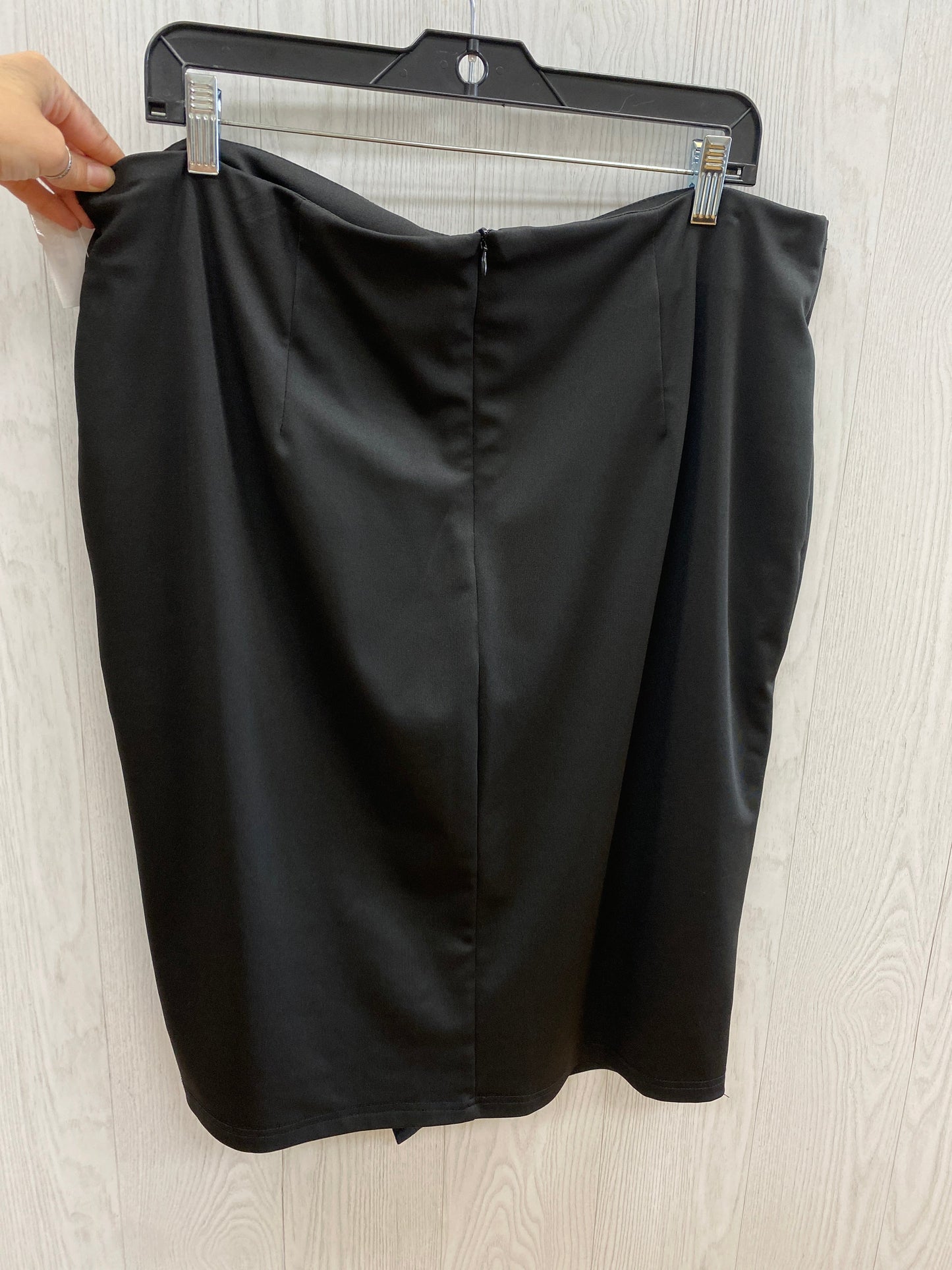 Black Skirt Midi Clothes Mentor, Size 2x