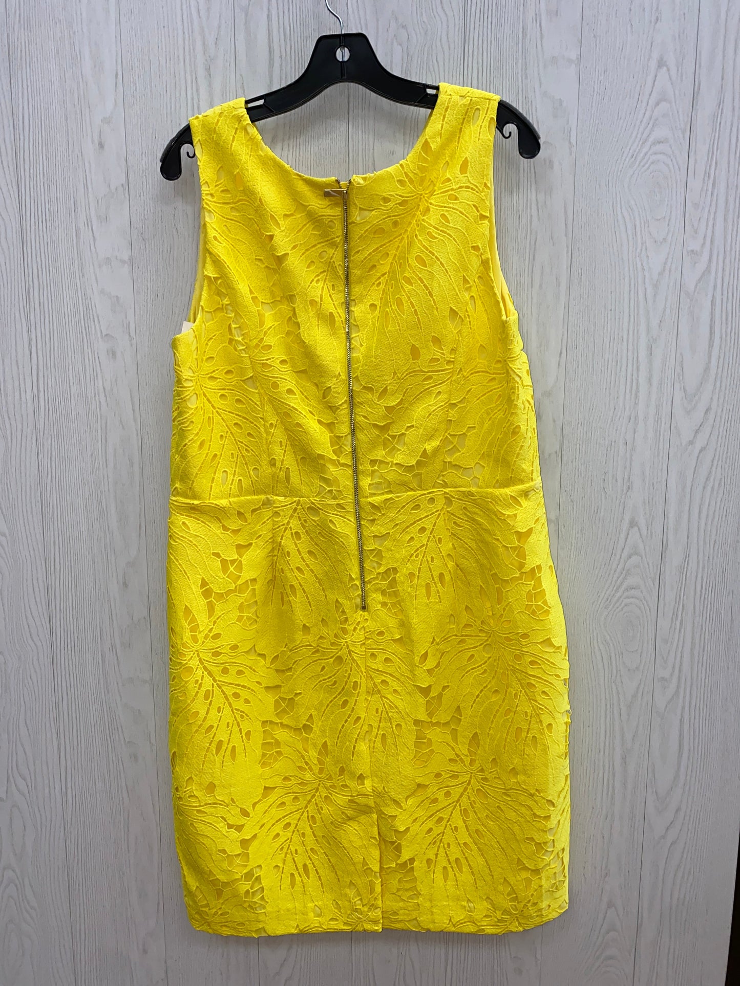 Yellow Dress Casual Short Talbots, Size 14