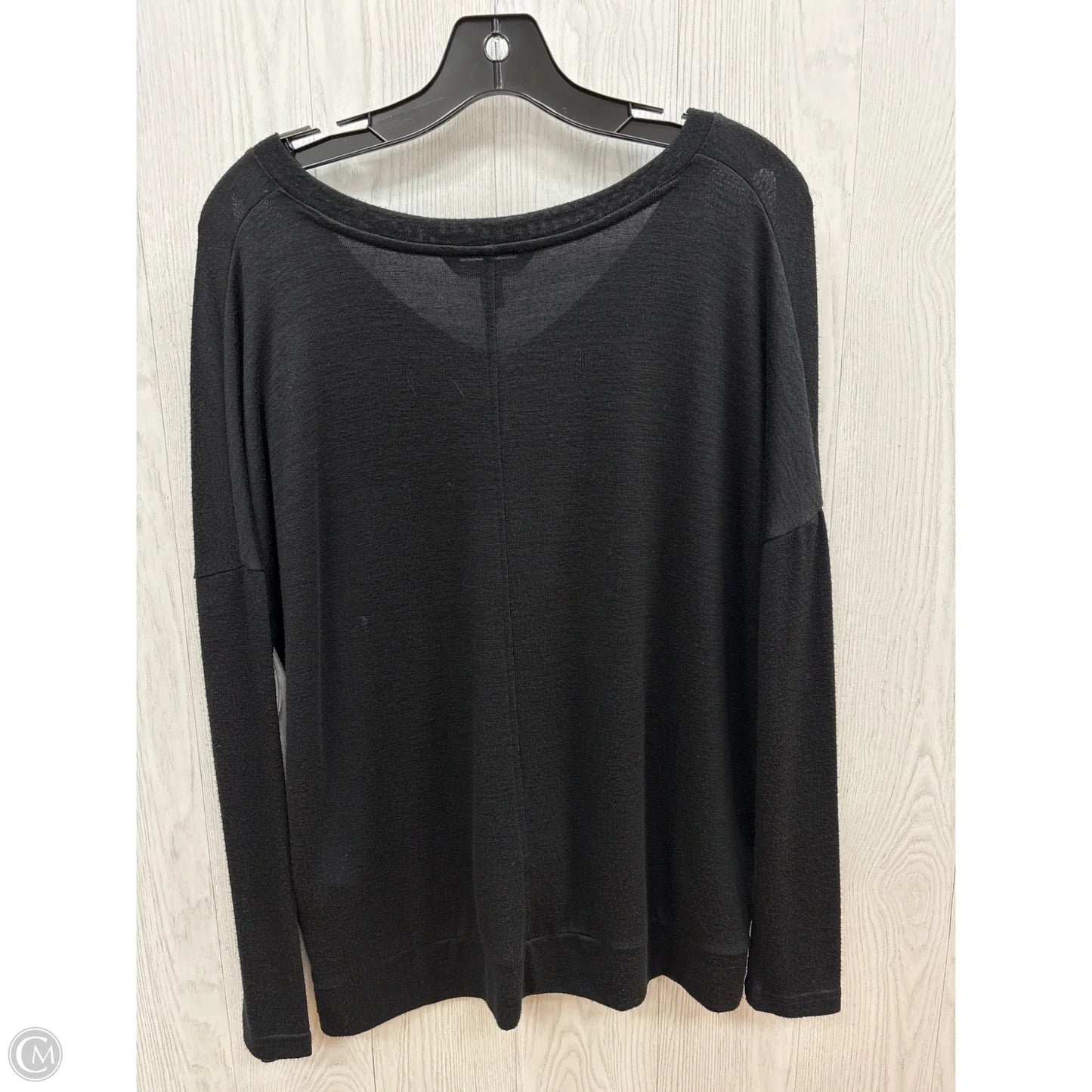 Top Long Sleeve Basic By Banana Republic In Black, Size: Xs