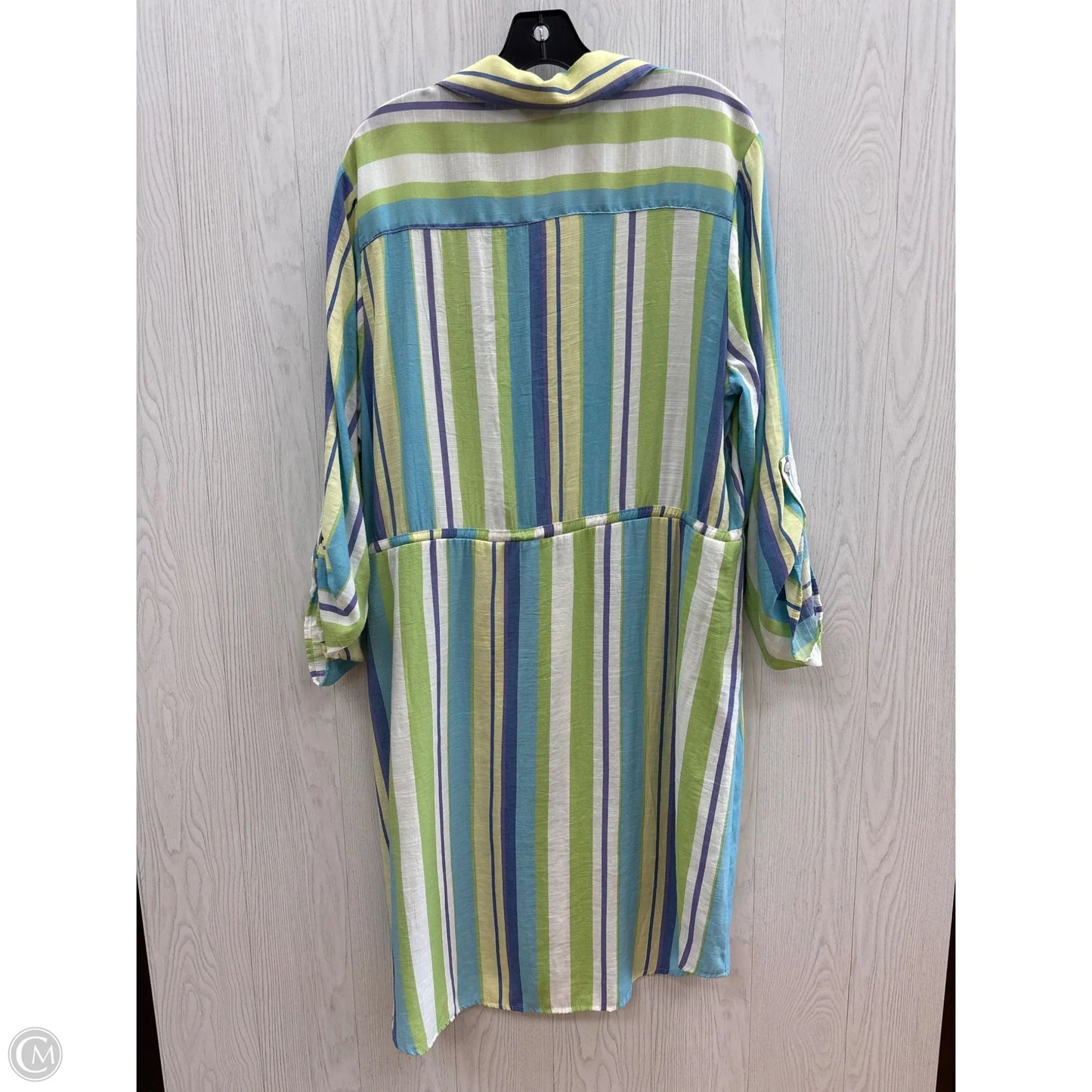 Dress Casual Short By Cato In Blue & Green, Size: 2x