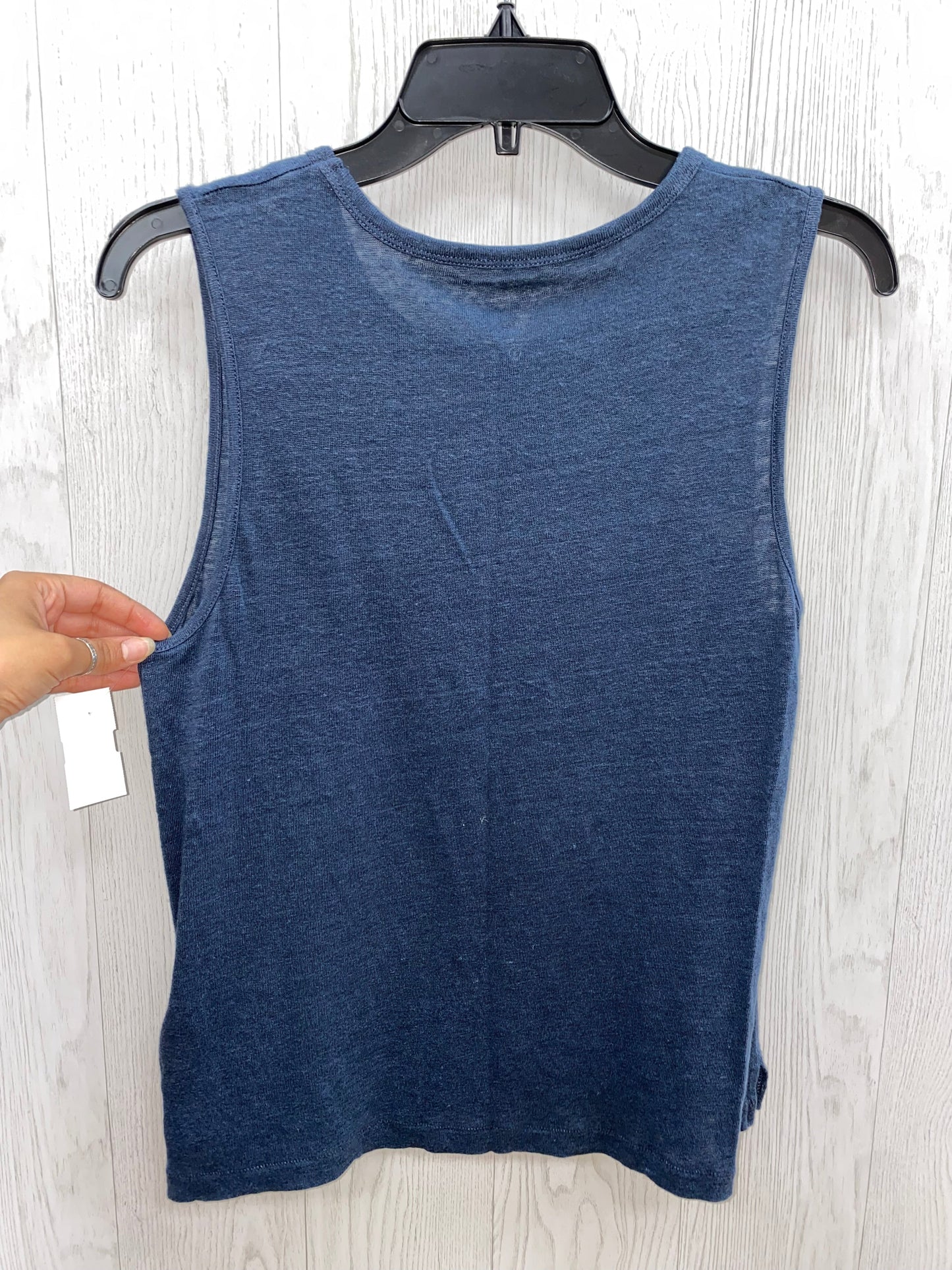 Blue Top Sleeveless Basic J. Crew, Size S