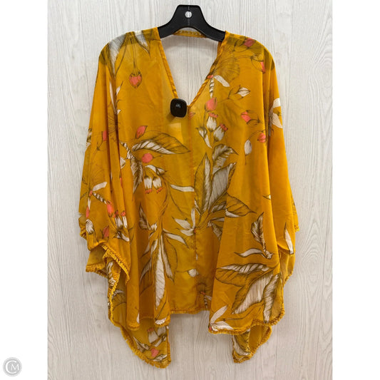Kimono By Express In Yellow, Size: Onesize