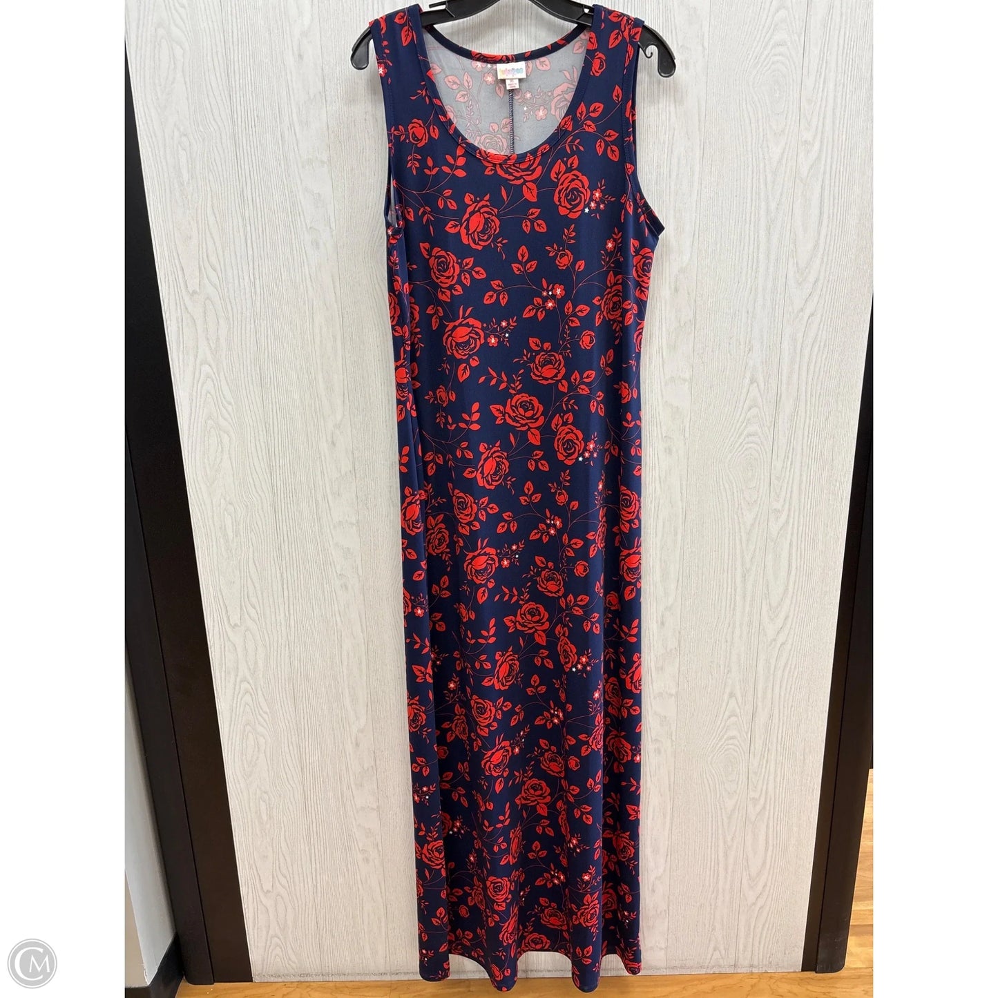 Dress Casual Maxi By Lularoe In Blue & Red, Size: Xl