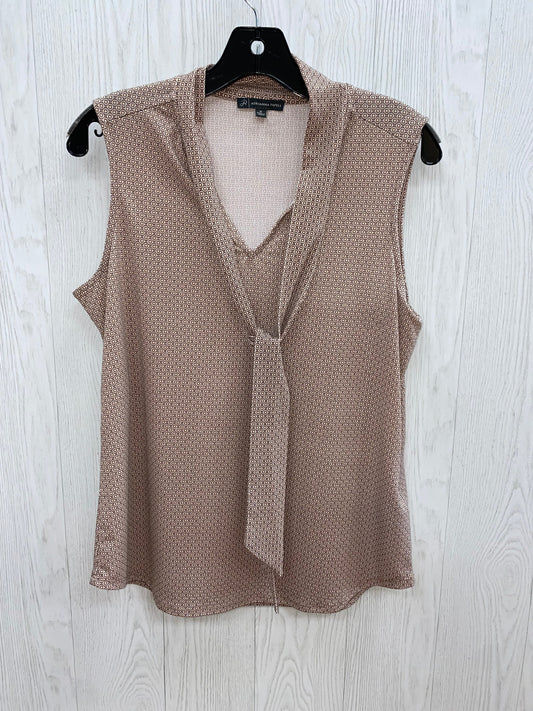 Taupe Top Sleeveless Basic Adrianna Papell, Size M