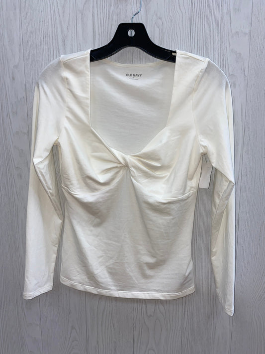 White Top Long Sleeve Basic Old Navy, Size S