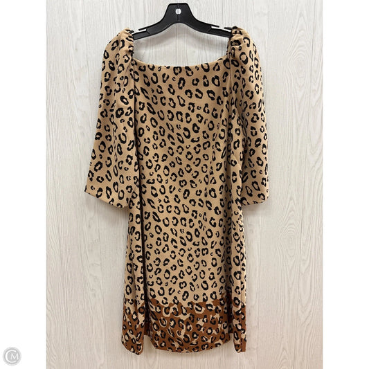 Dress Casual Short By Ann Taylor In Animal Print, Size: 14