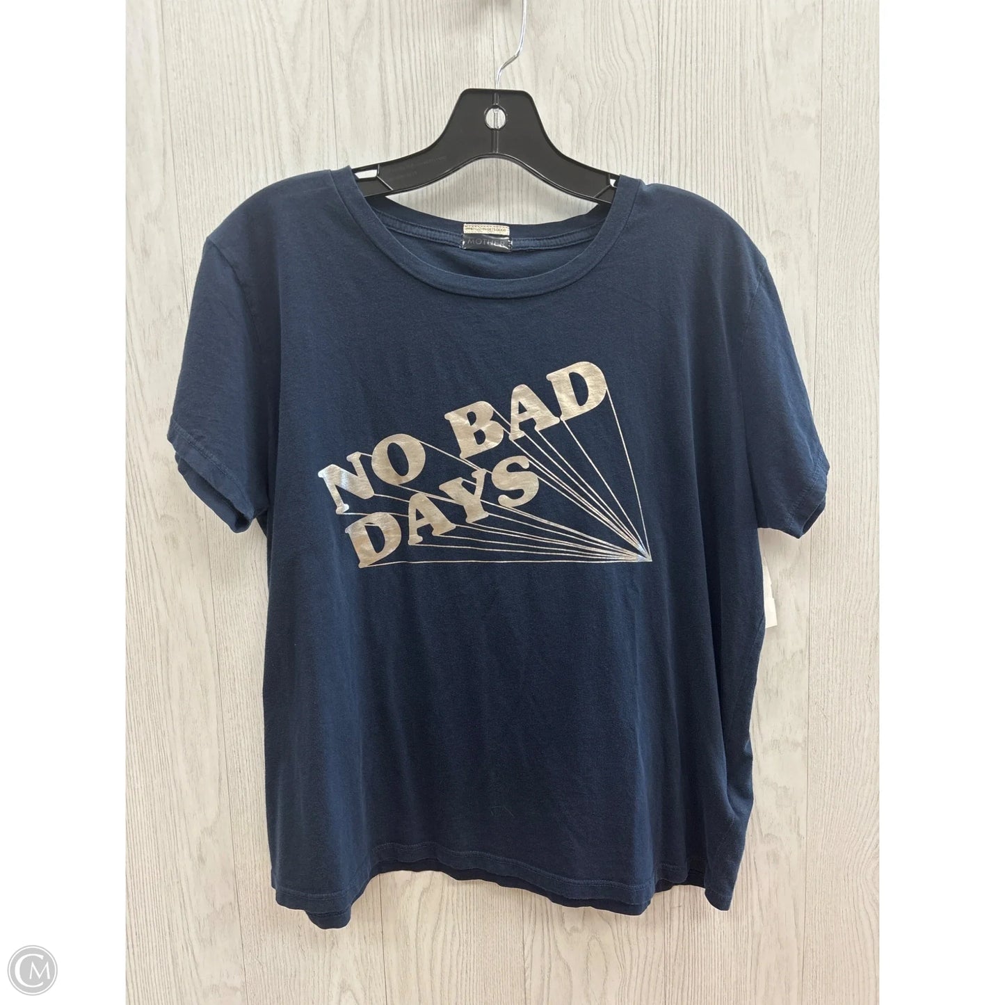 Top Short Sleeve Basic By Mother In Navy, Size: L