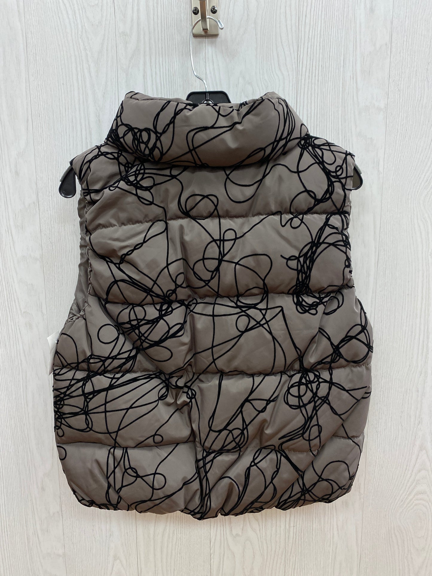 Vest Puffer & Quilted By Calvin Klein Performance In Taupe, Size: M