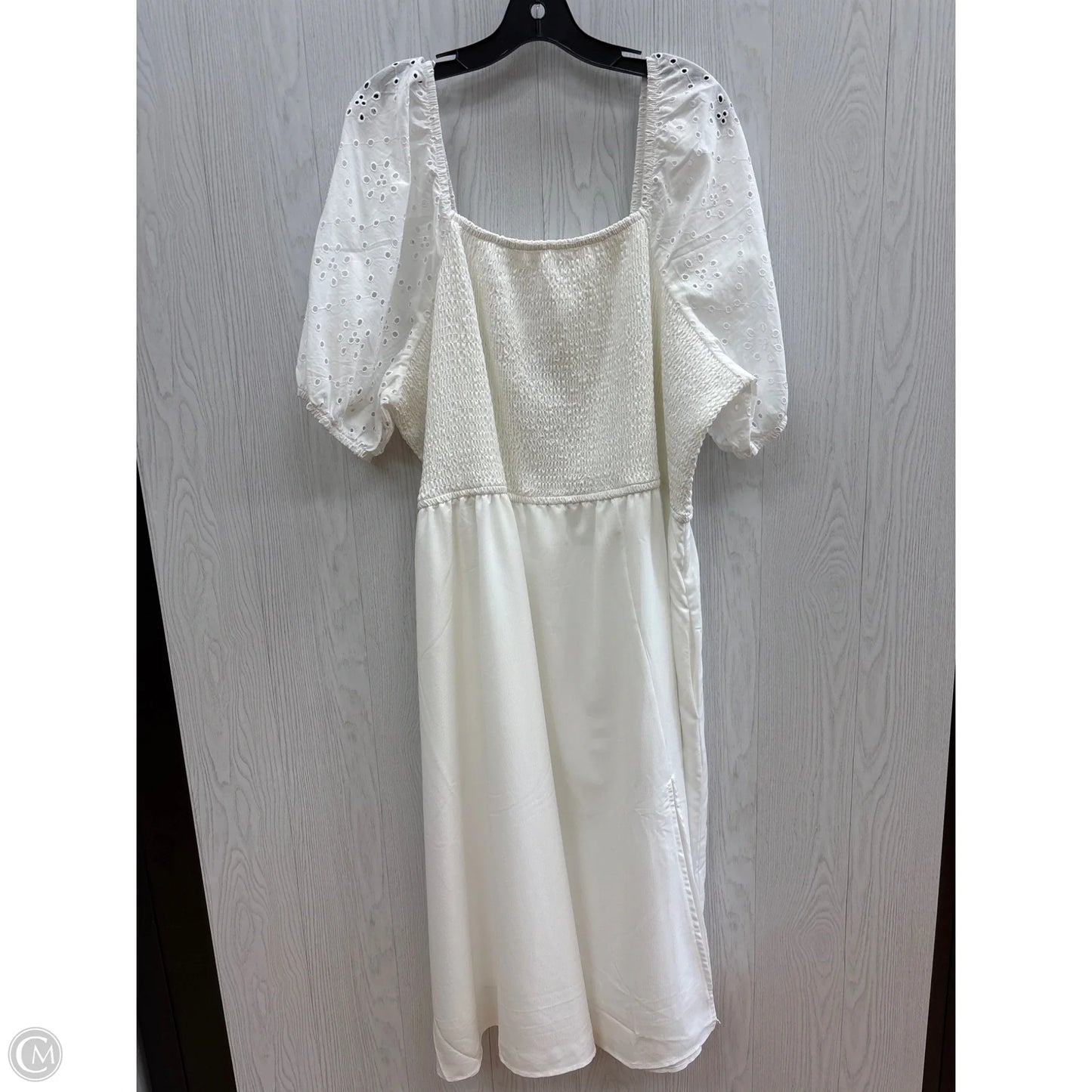 Dress Casual Maxi By Maurices In White, Size: 4x