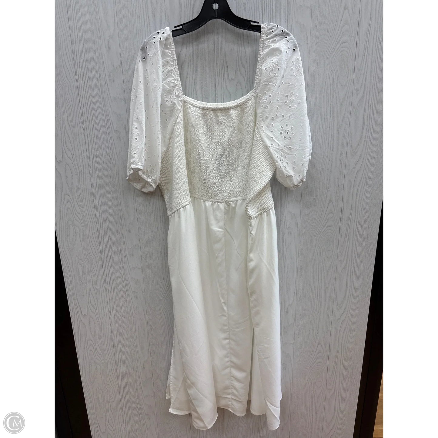Dress Casual Maxi By Maurices In White, Size: 4x