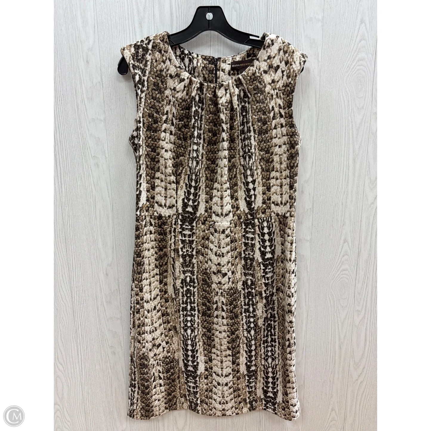 Dress Casual Midi By Dana Buchman In Animal Print, Size: L