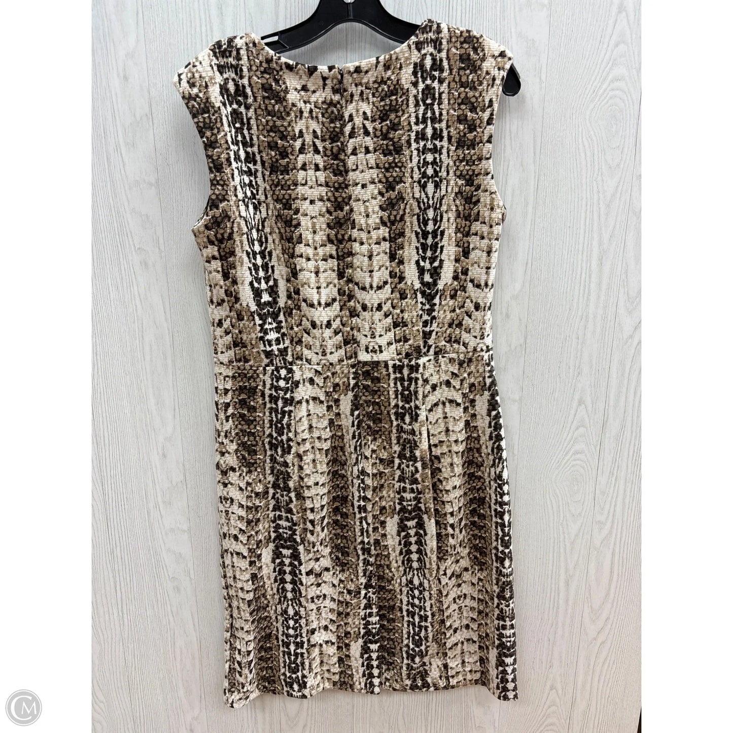 Dress Casual Midi By Dana Buchman In Animal Print, Size: L